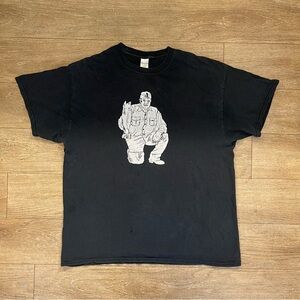 Gildan Black Fisherman Graphic Tee size XL